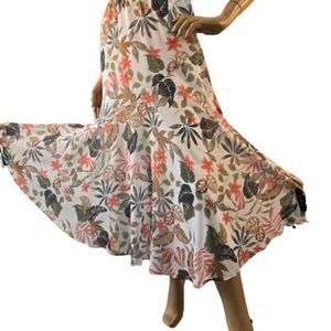 DREW Anthropologie Maxi Skirt Floral Pattern Women Size XS Made In USA